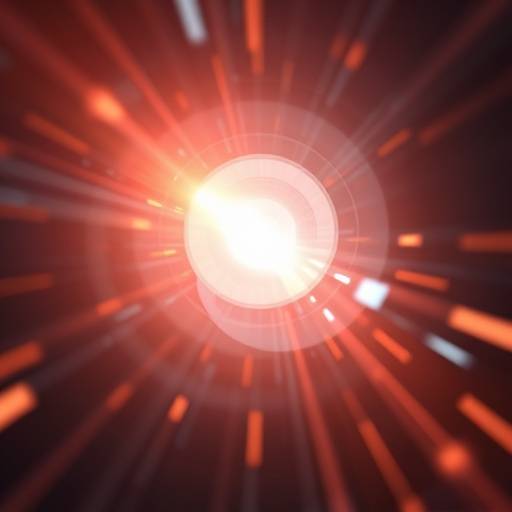 Una representaci√≥n visual abstracta de una visi√≥n clara y enfocada, simbolizando el futuro y la direcci√≥n de la empresa.